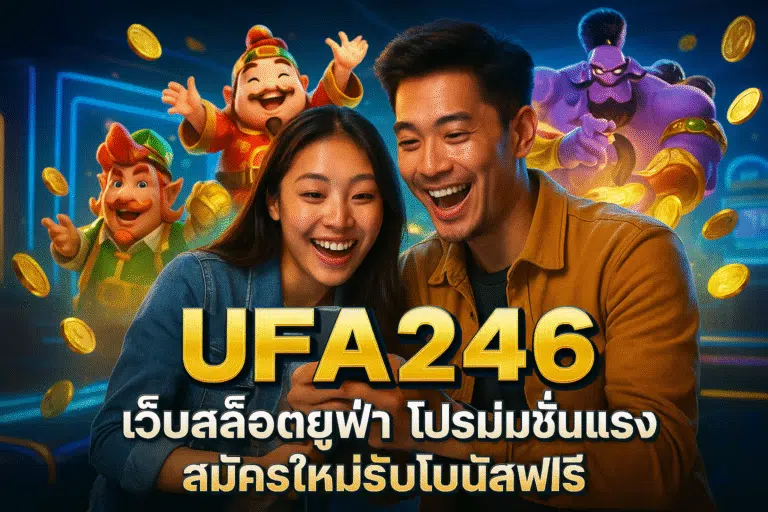 UFA246 เว็บสล็อตยูฟ่า โปรโมชั่นแรง สมัครใหม่รับโบนัสฟรี