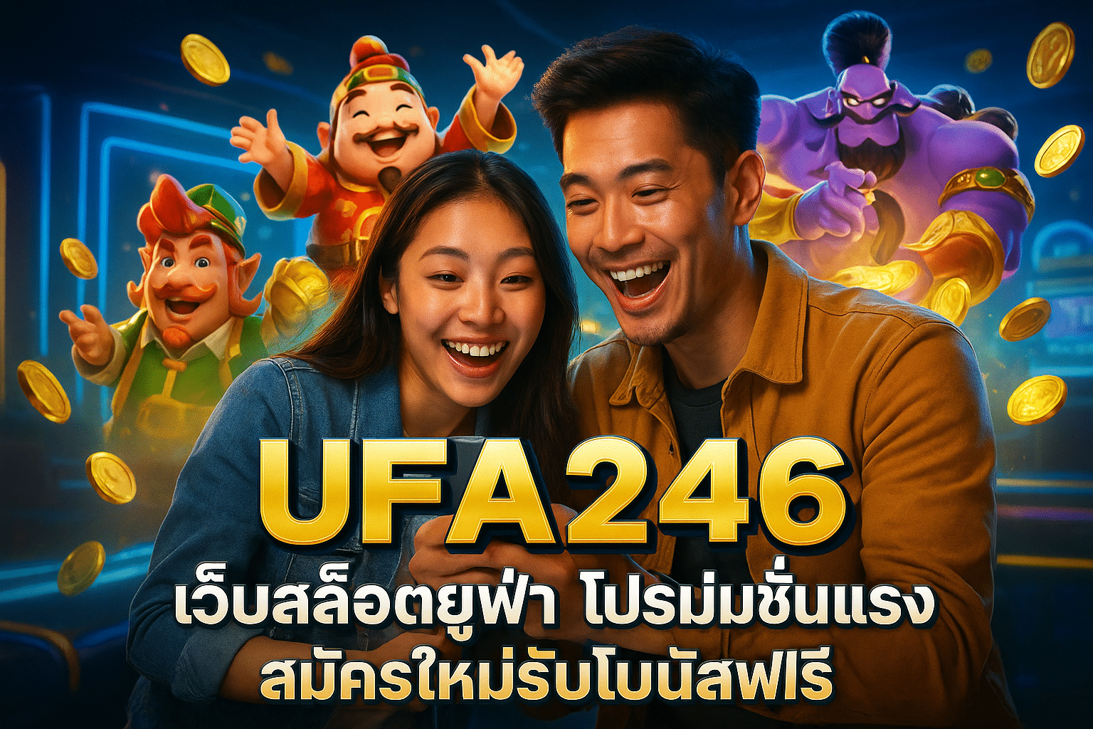 UFA246 เว็บสล็อตยูฟ่า โปรโมชั่นแรง สมัครใหม่รับโบนัสฟรี